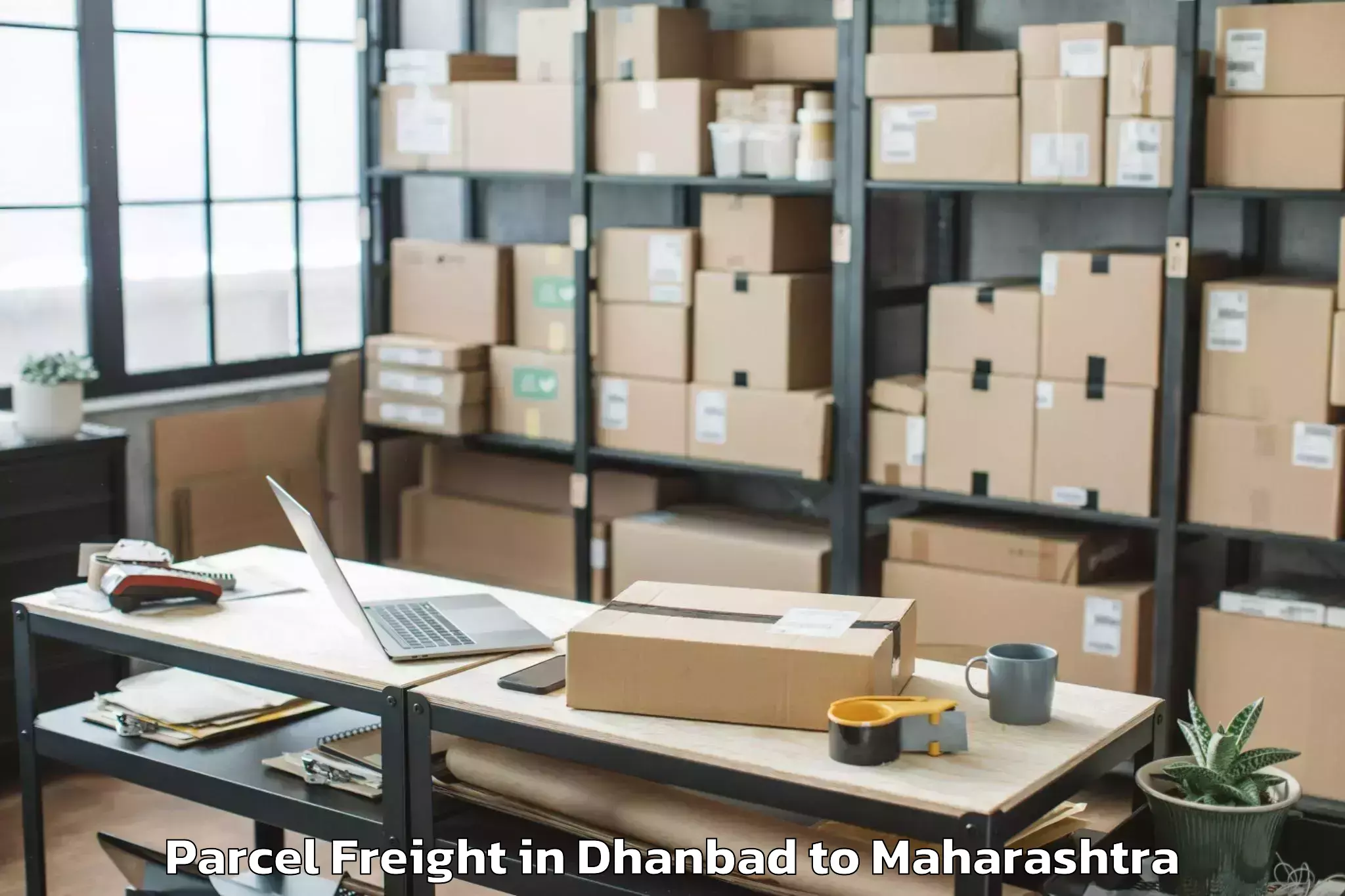 Easy Dhanbad to Selu Parcel Freight Booking